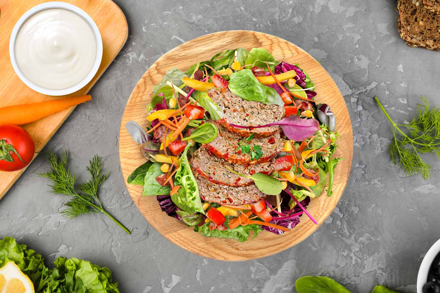 Country Meat Loaf Salad