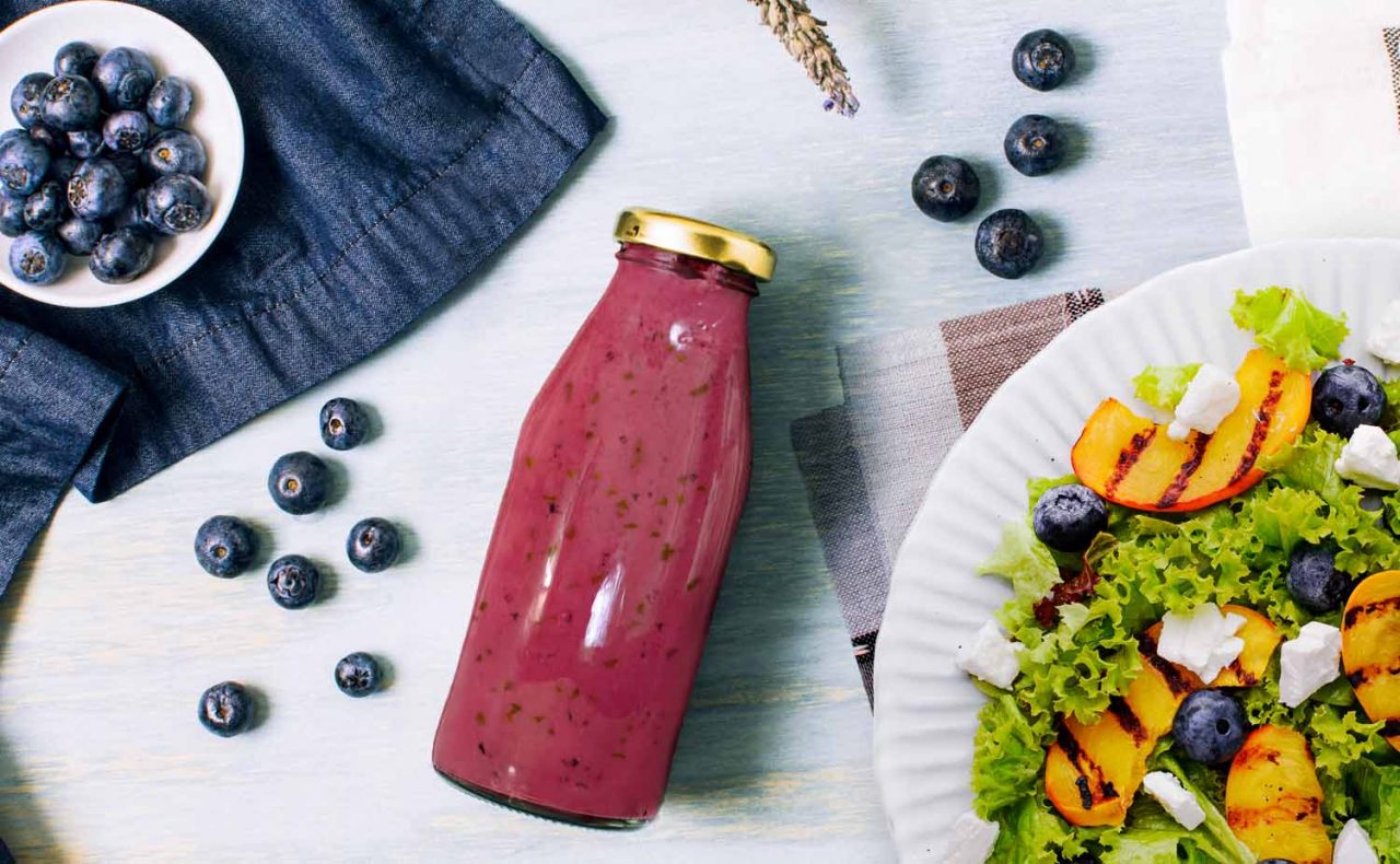 Blueberry Pomegranate Ginger Mint Vinaigrette