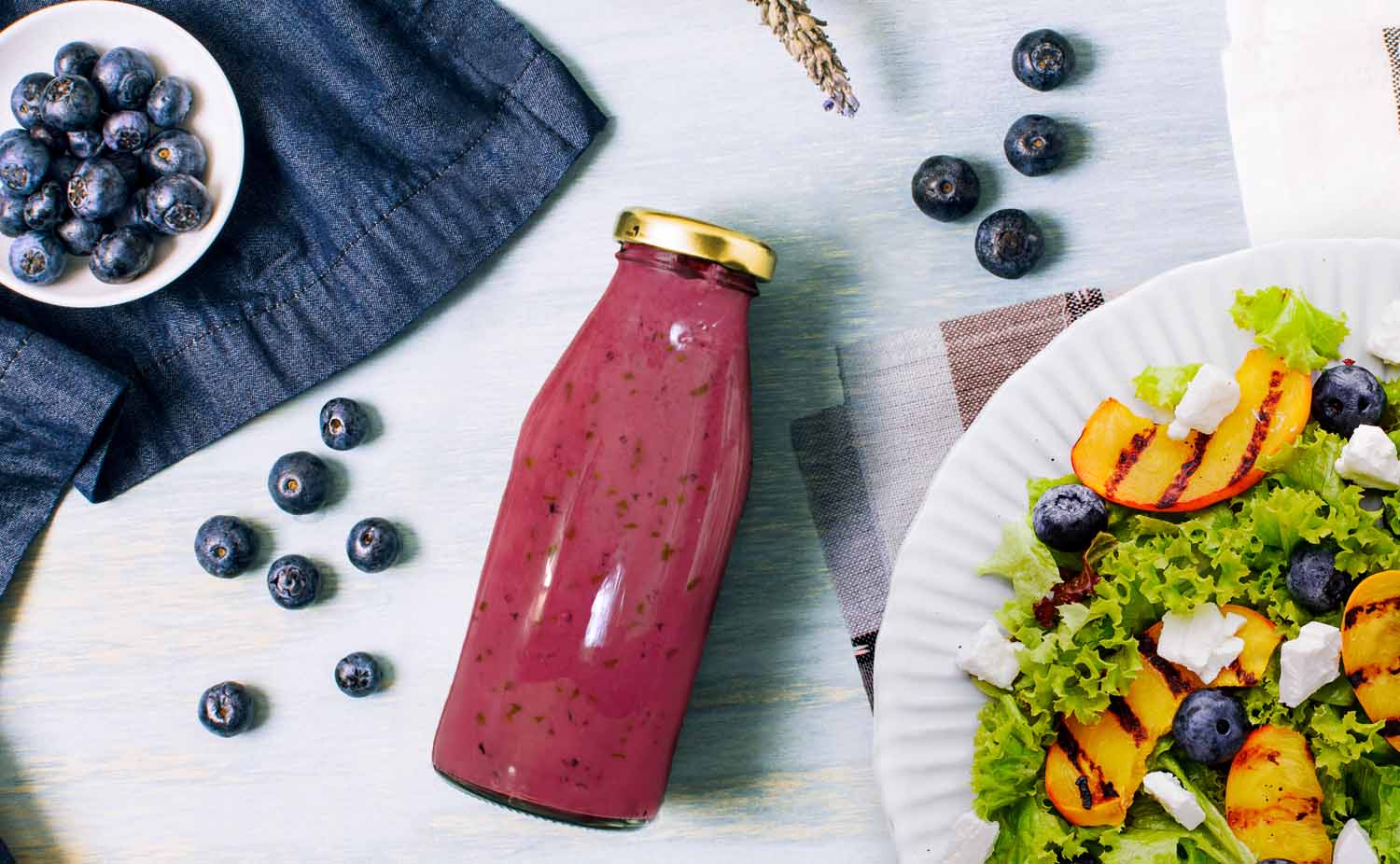 Blueberry Pomegranate Ginger Mint Vinaigrette