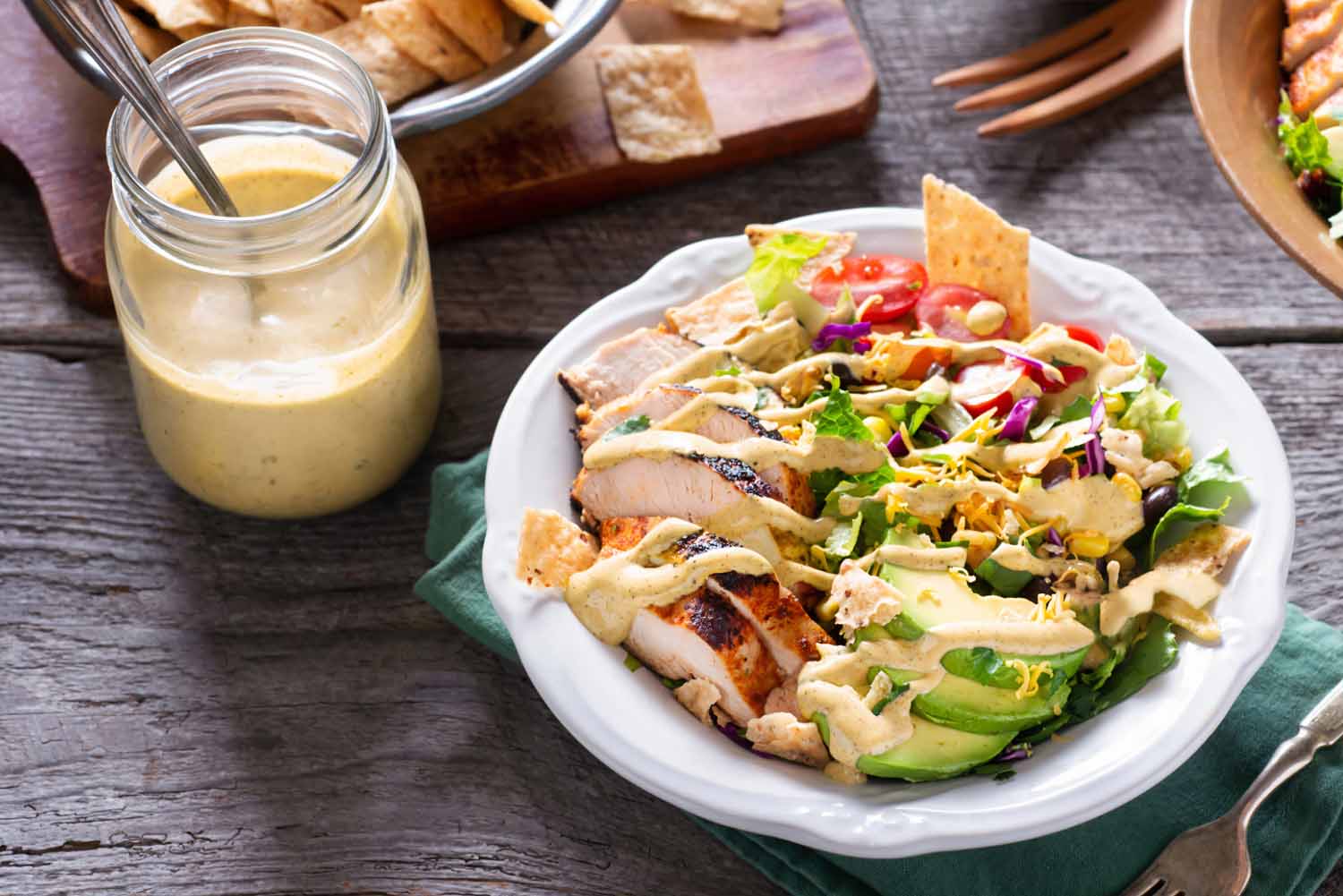 Tahini, Maple, Dijon Mustard Balsamic Vinaigrette