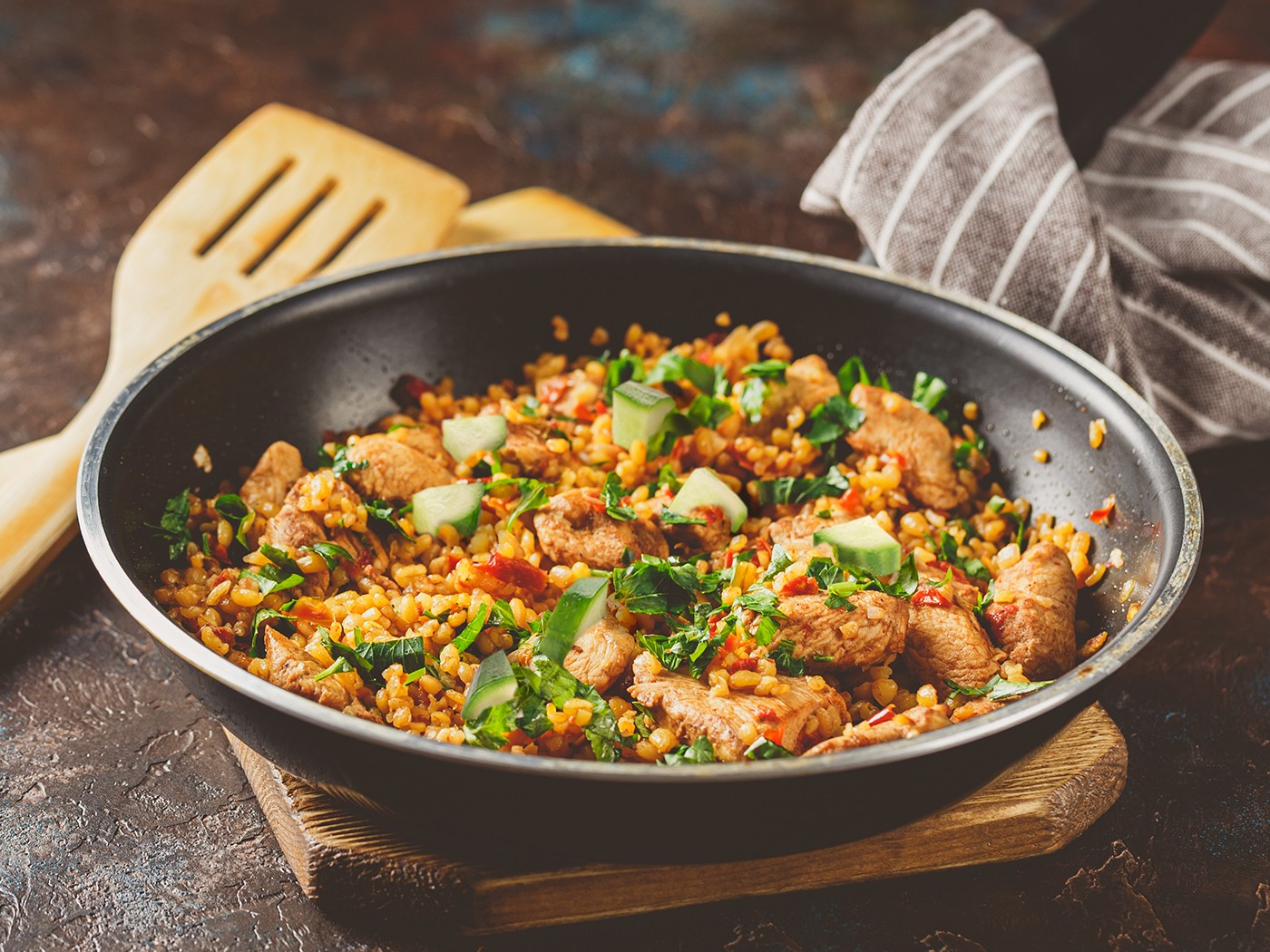 Brown Rice Tabbouleh Chicken
