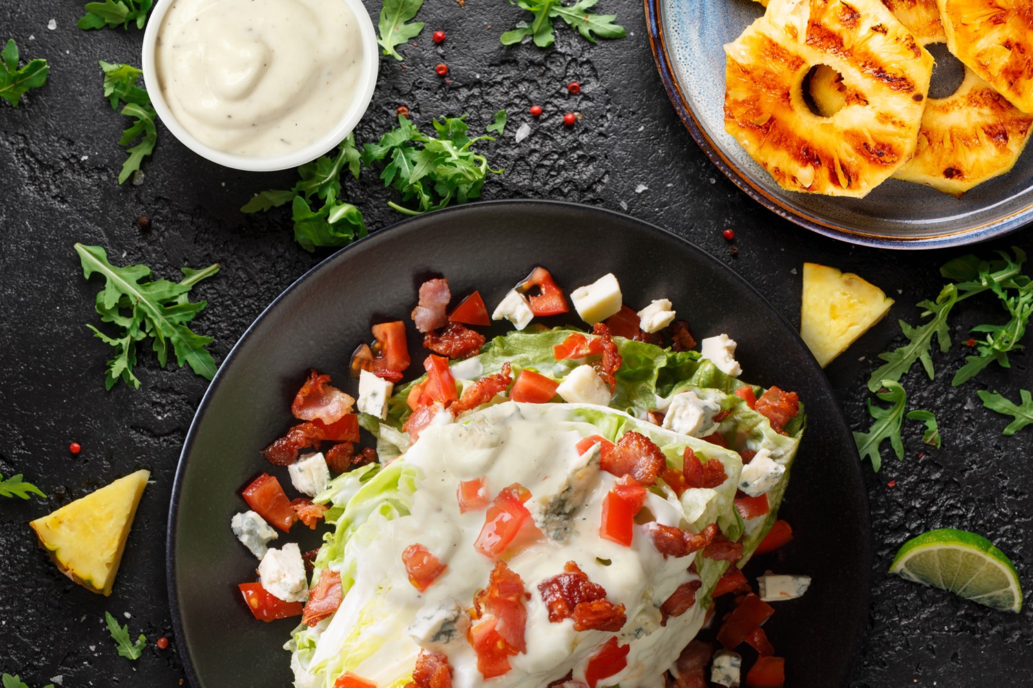 Blue Cheese Grilled Pineapple Dressing