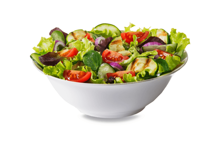 Green salad with fresh vegetables