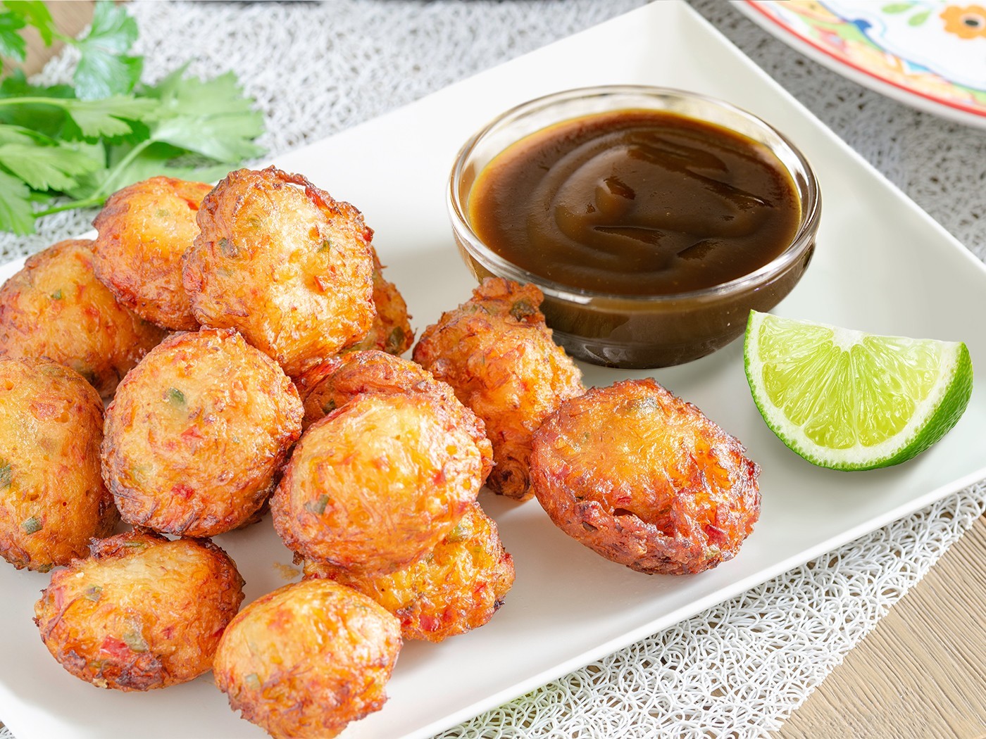 Sauce Craft Caribbean Jerk Crab Hush Puppies