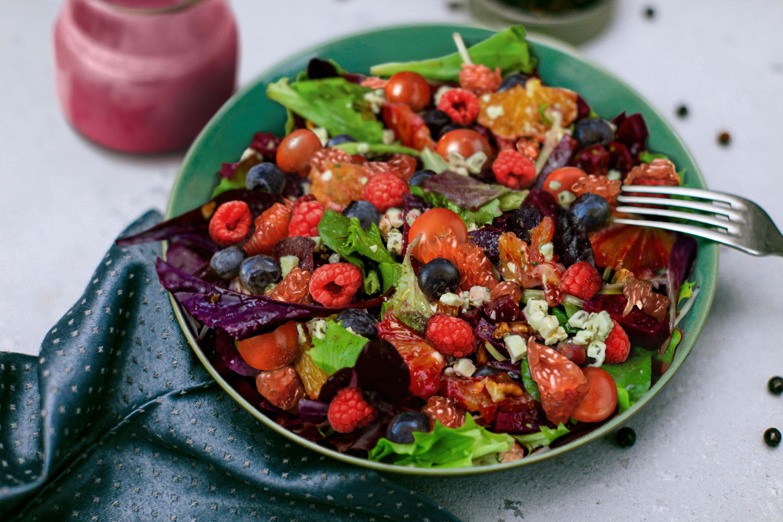Roasted Beet, Citrus, and Gorgonzola Cheese Salad