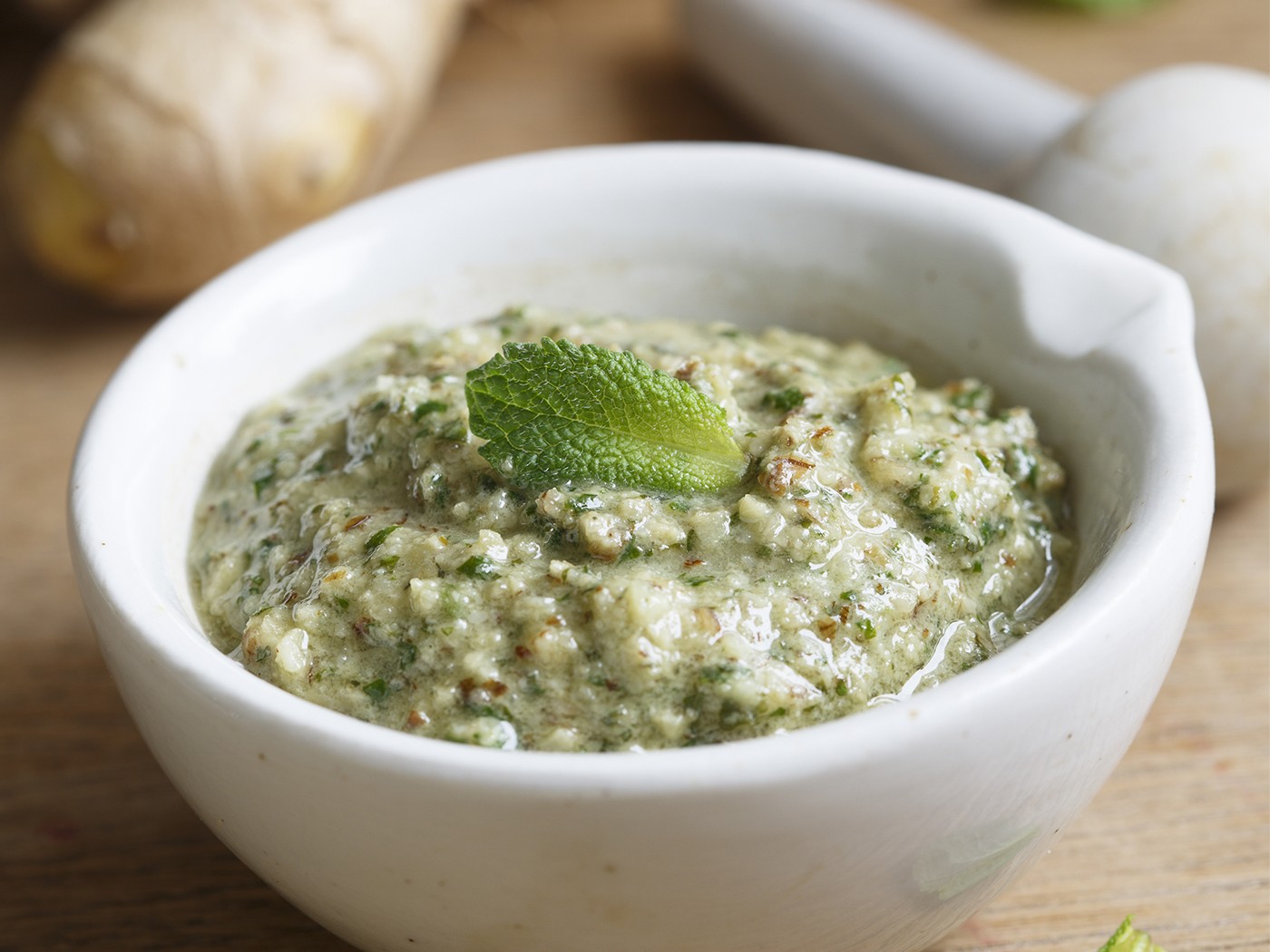 Ginger Herbal Cashew Pesto