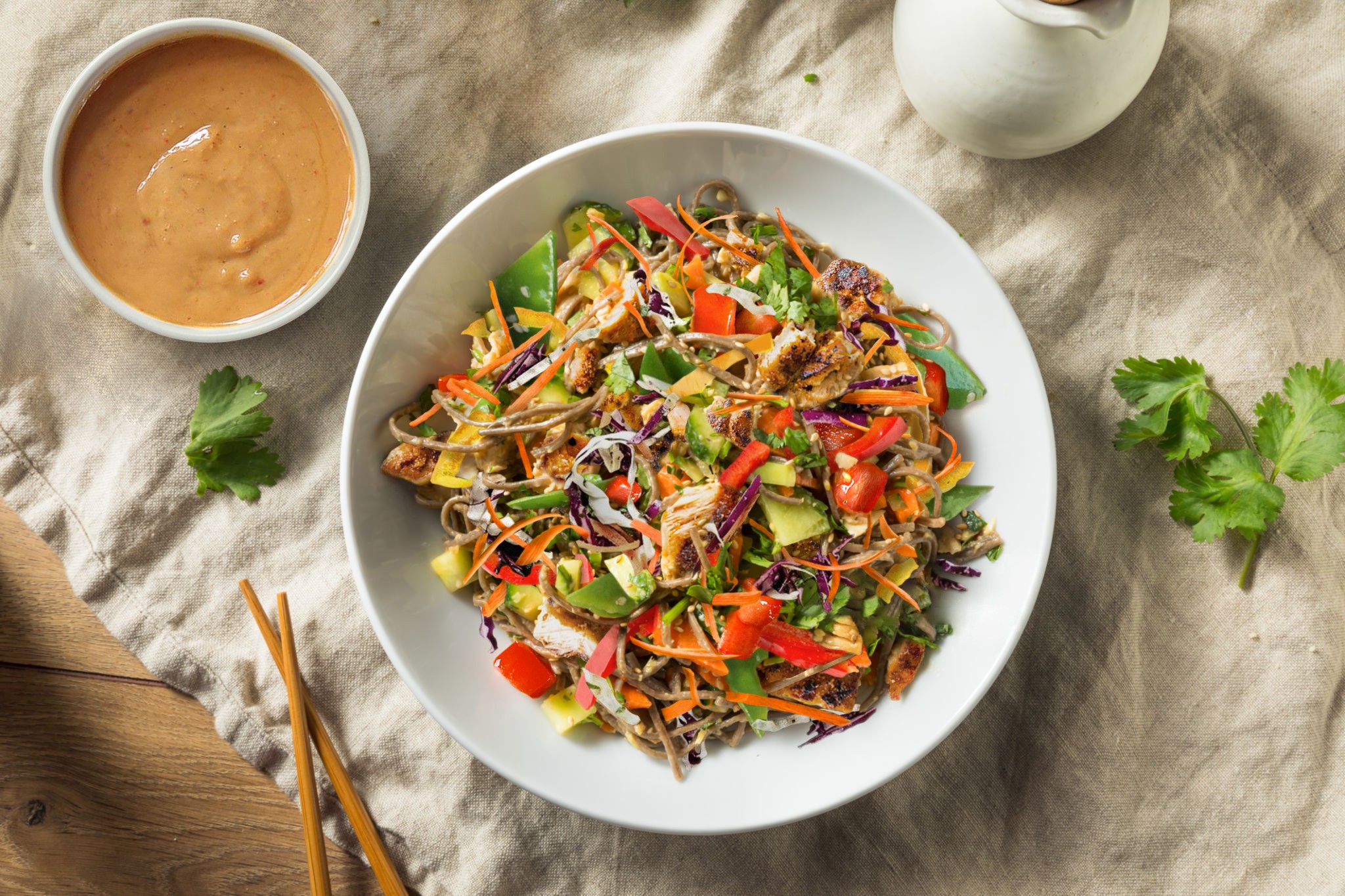 Grilled Chicken Soba Noodle Salad