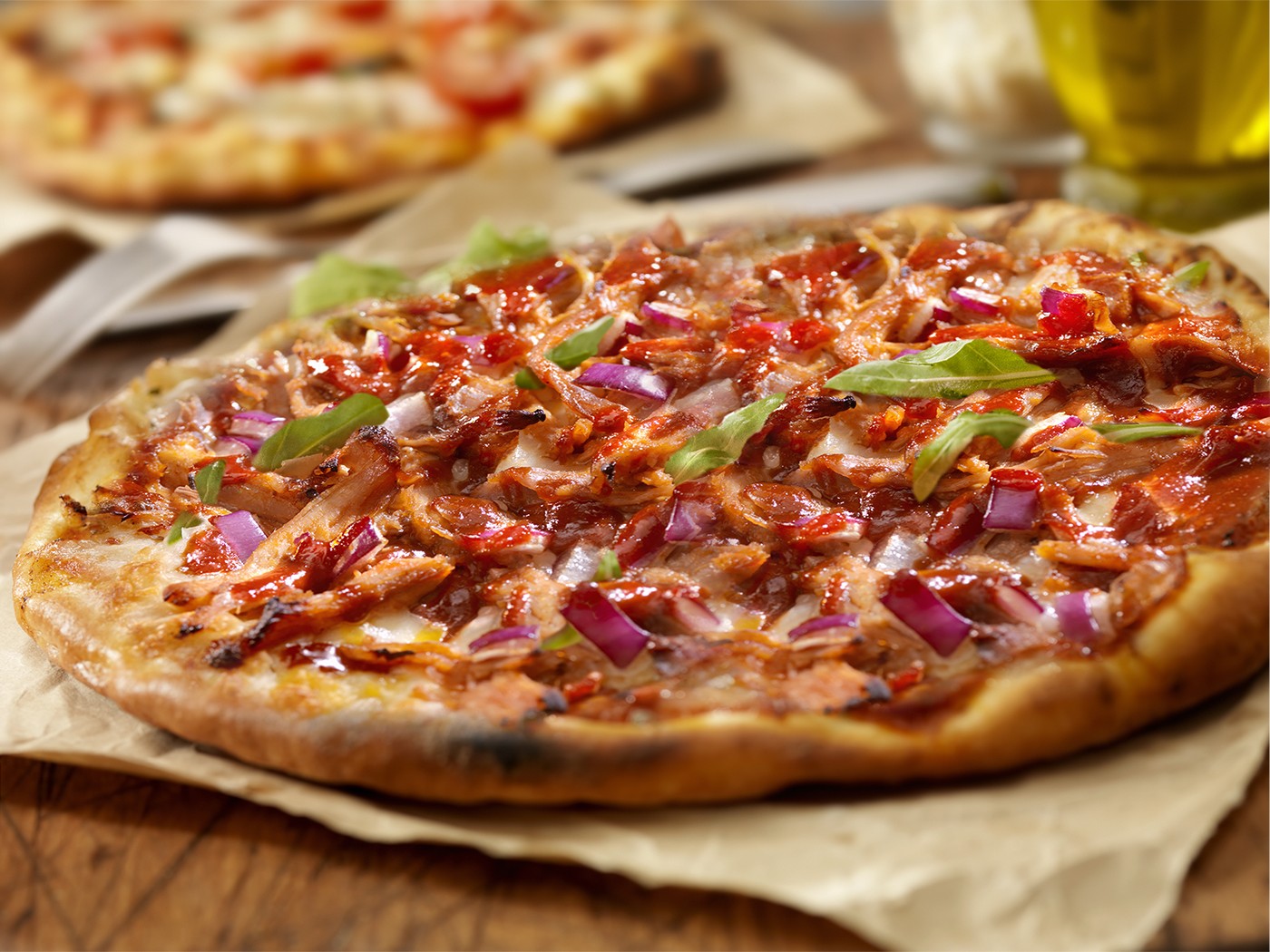 Sauce Craft Nashville Hot Pulled Pork and Caramelized Onion Flat Bread