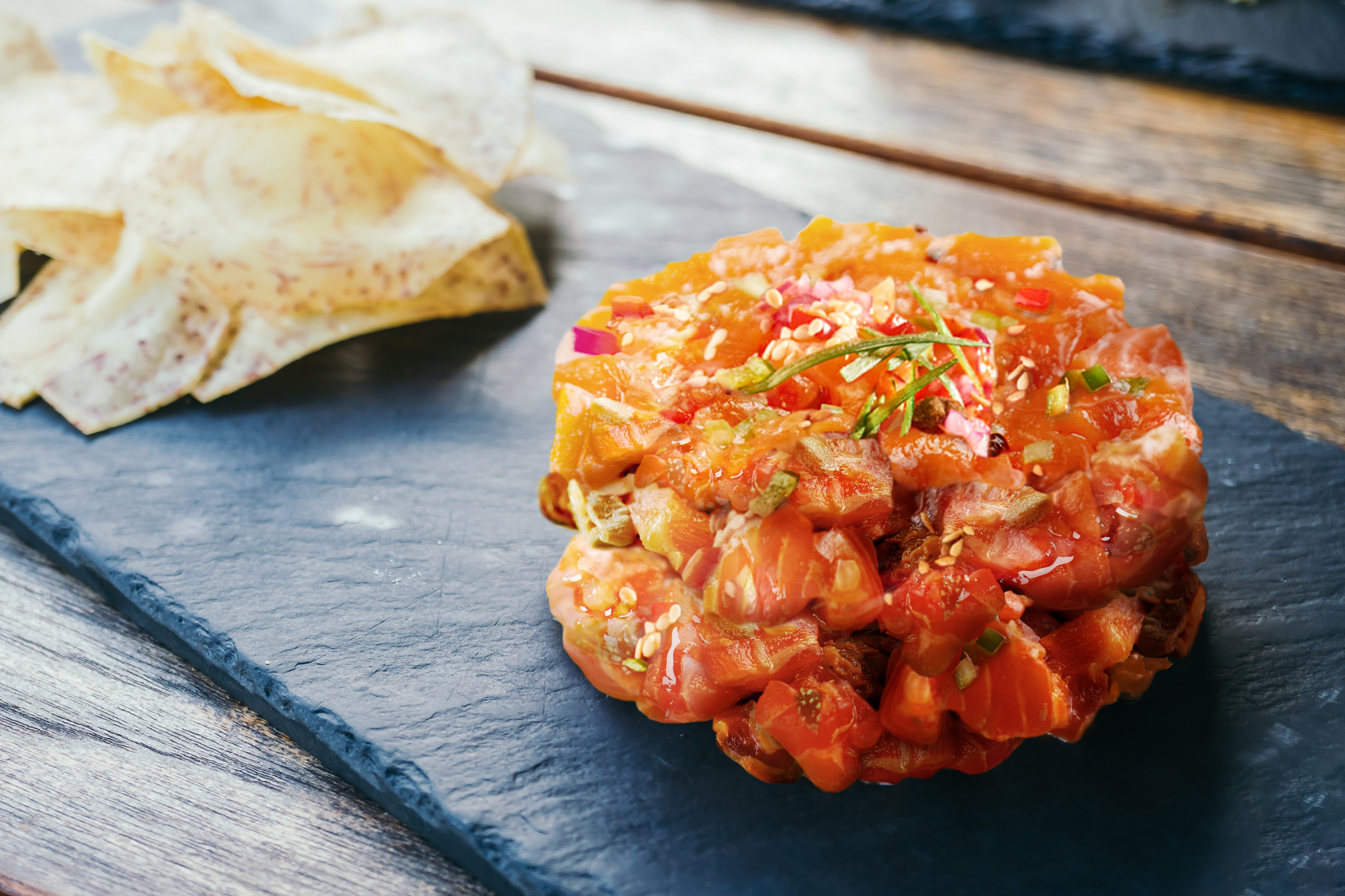 Sauce Craft Honey Sriracha Salmon Tartare