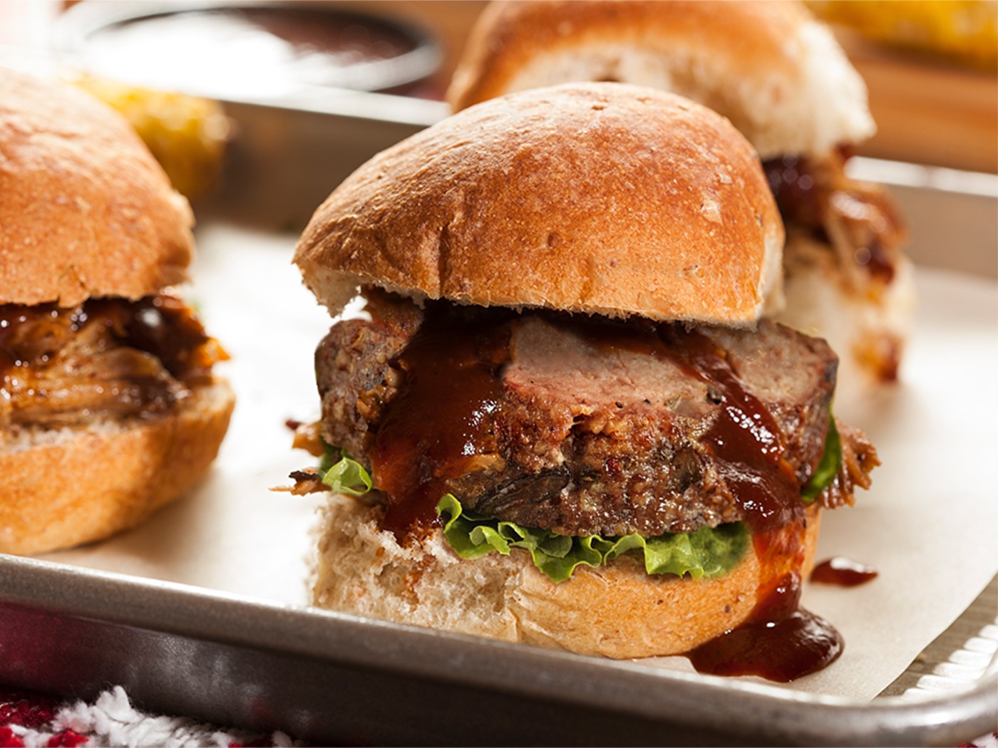 Andouille Sausage Meatloaf Slider