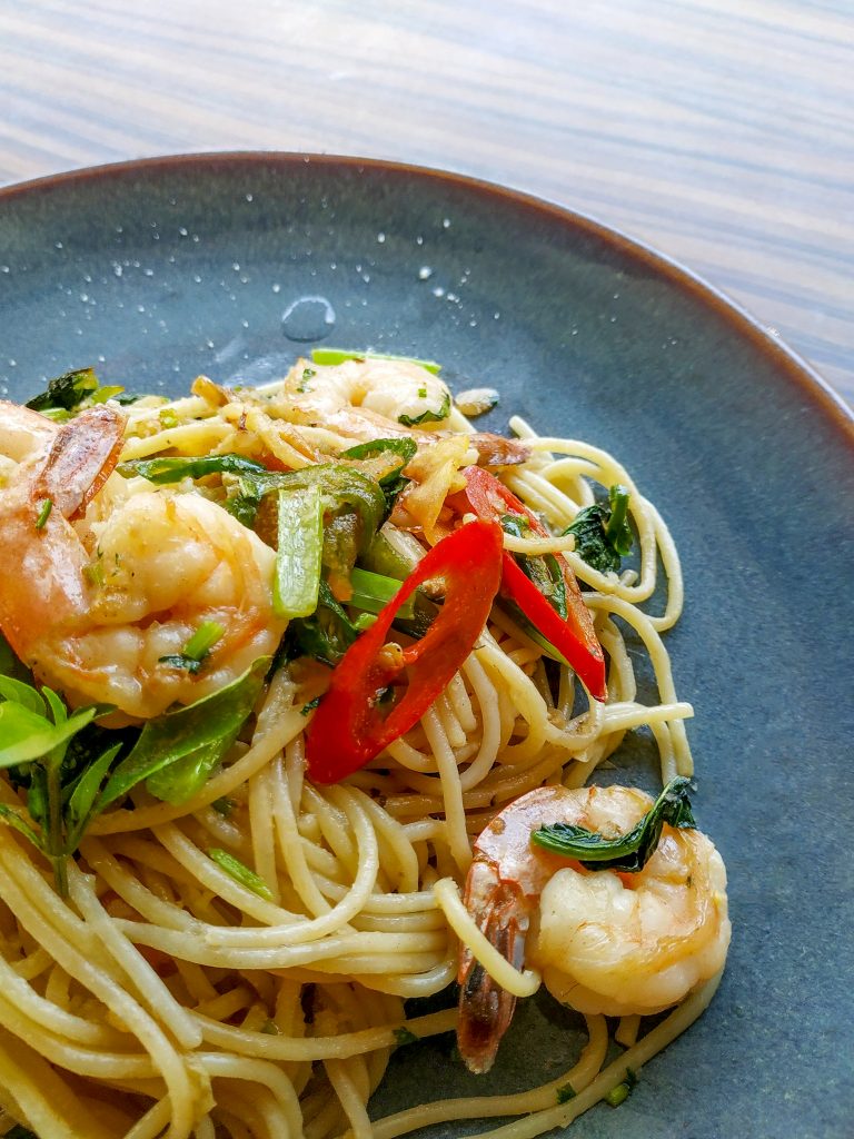 Asian Seafood Pasta