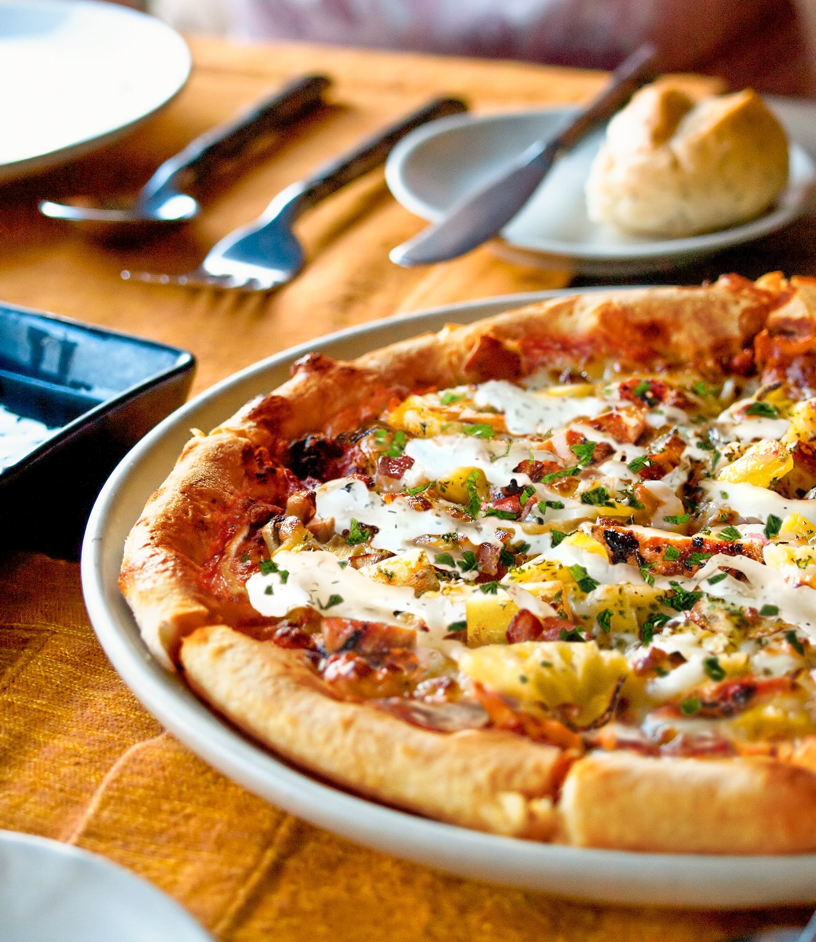 Sauce Craft Caribbean Jerk Chicken Ranch Pizza