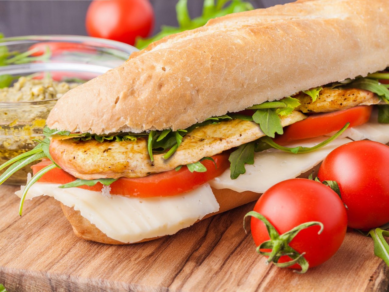 Chicken Caprese Sandwich