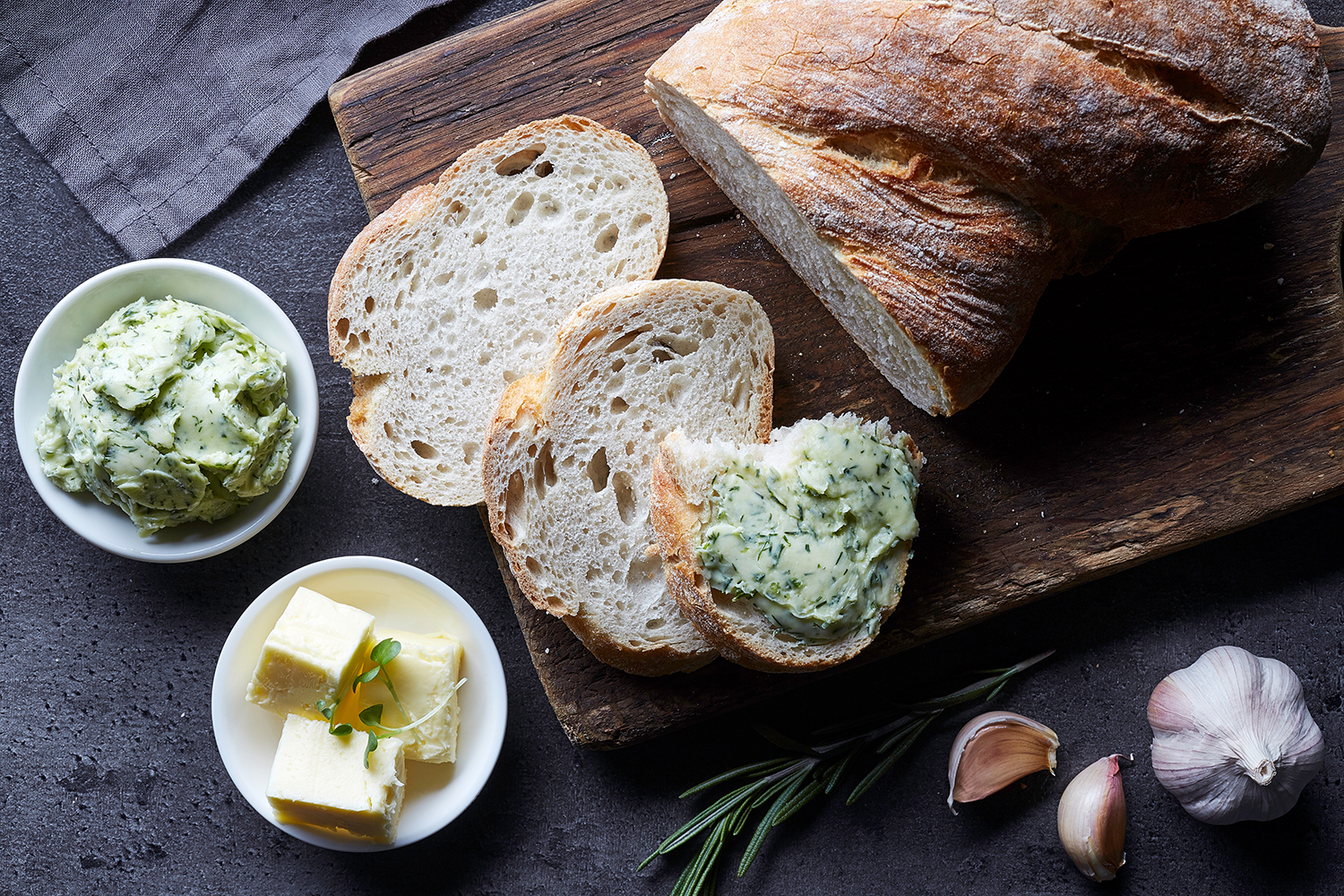 Rosemary -Roasted Garlic Smart Balance Compound Butter Blend