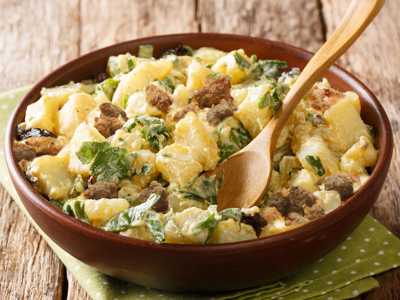 Roasted Red Potato and Sausage Salad