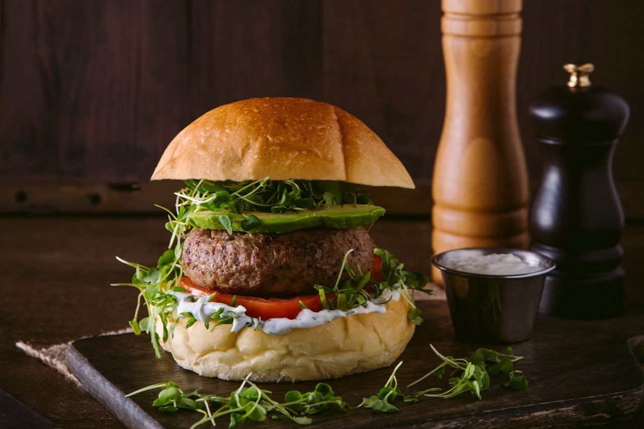 Buffalo, Quinoa and Wild Mushroom Slider