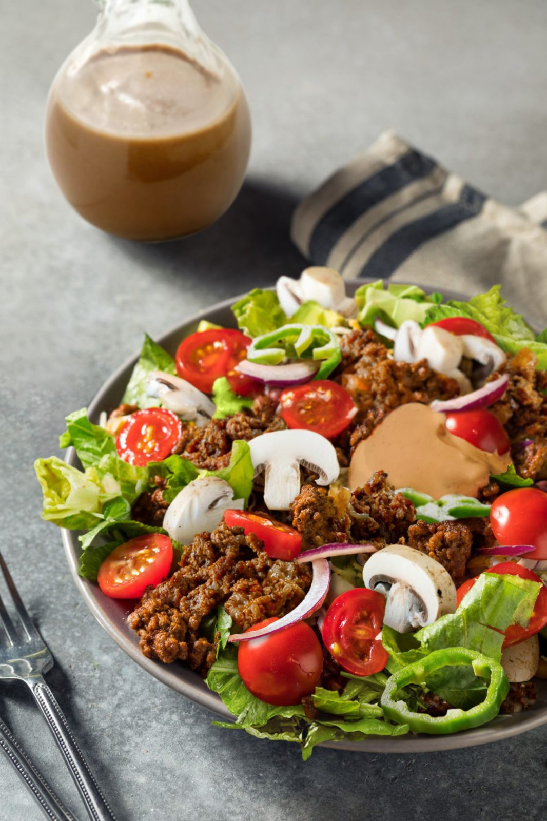 Balsamic Blue Cheese And Beef Salad