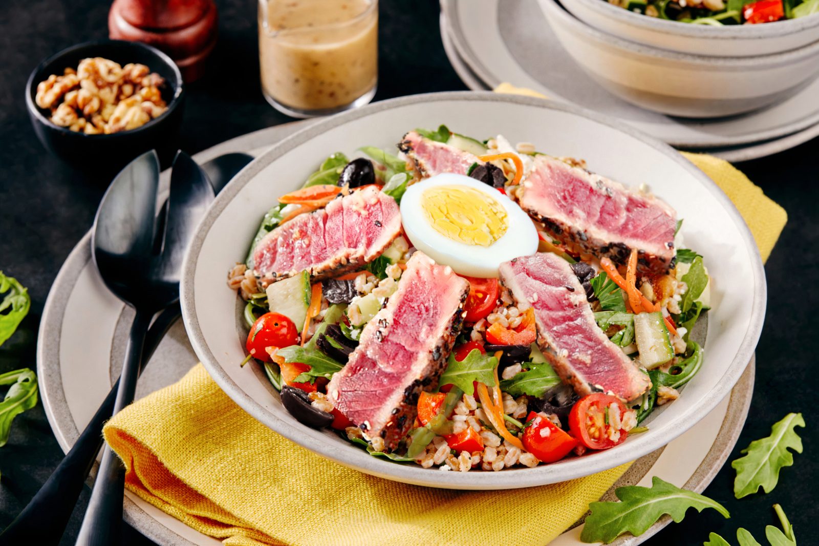 Farro Ahi Tuna Salad
