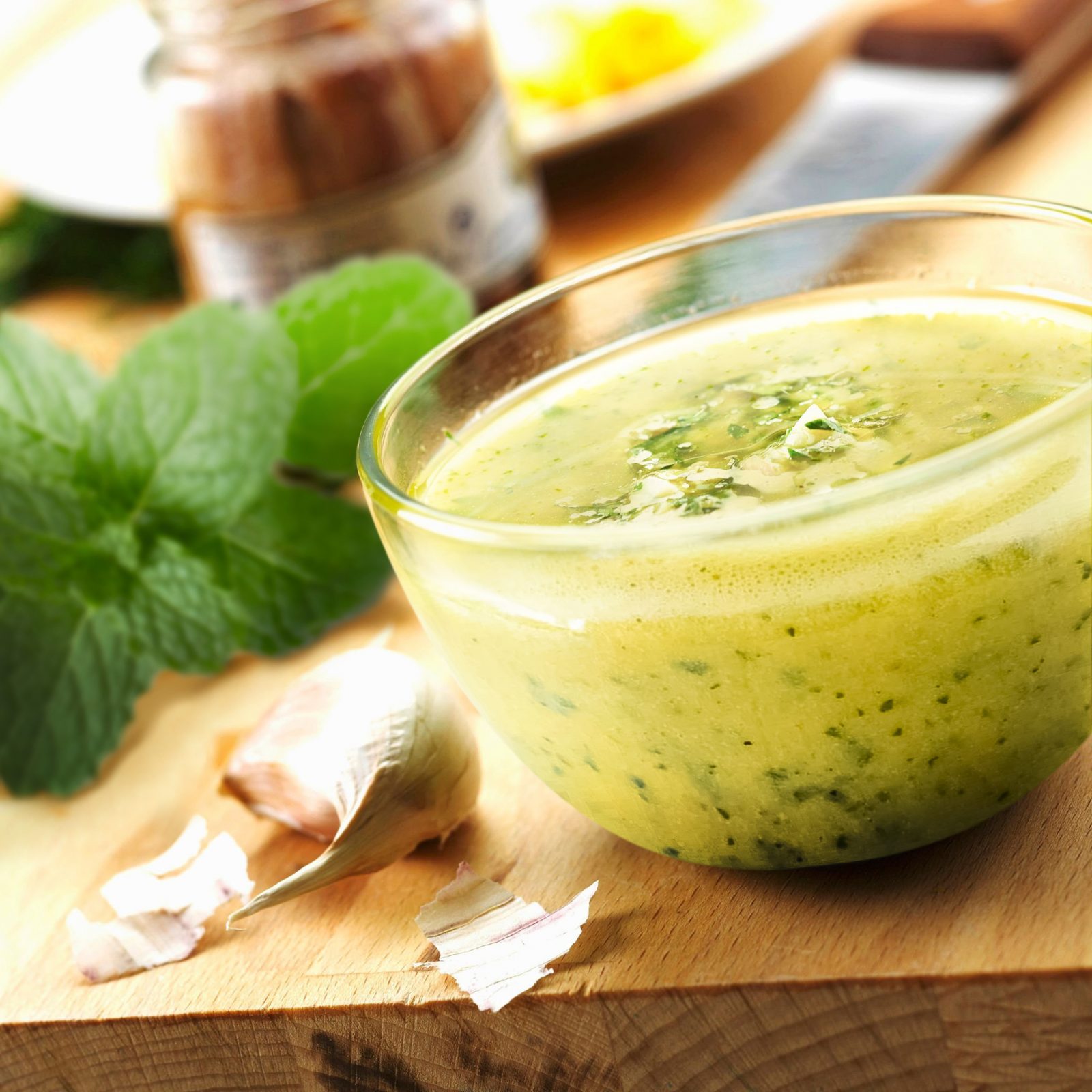 Citrus Mint White Balsamic Shallot Vinaigrette