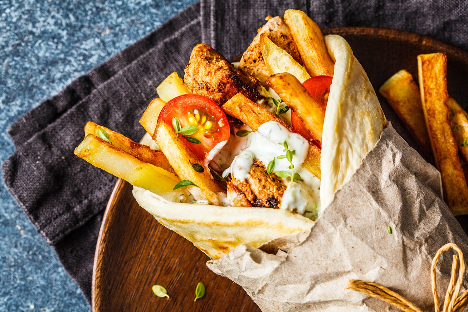 Chicken Souvlaki Sandwich