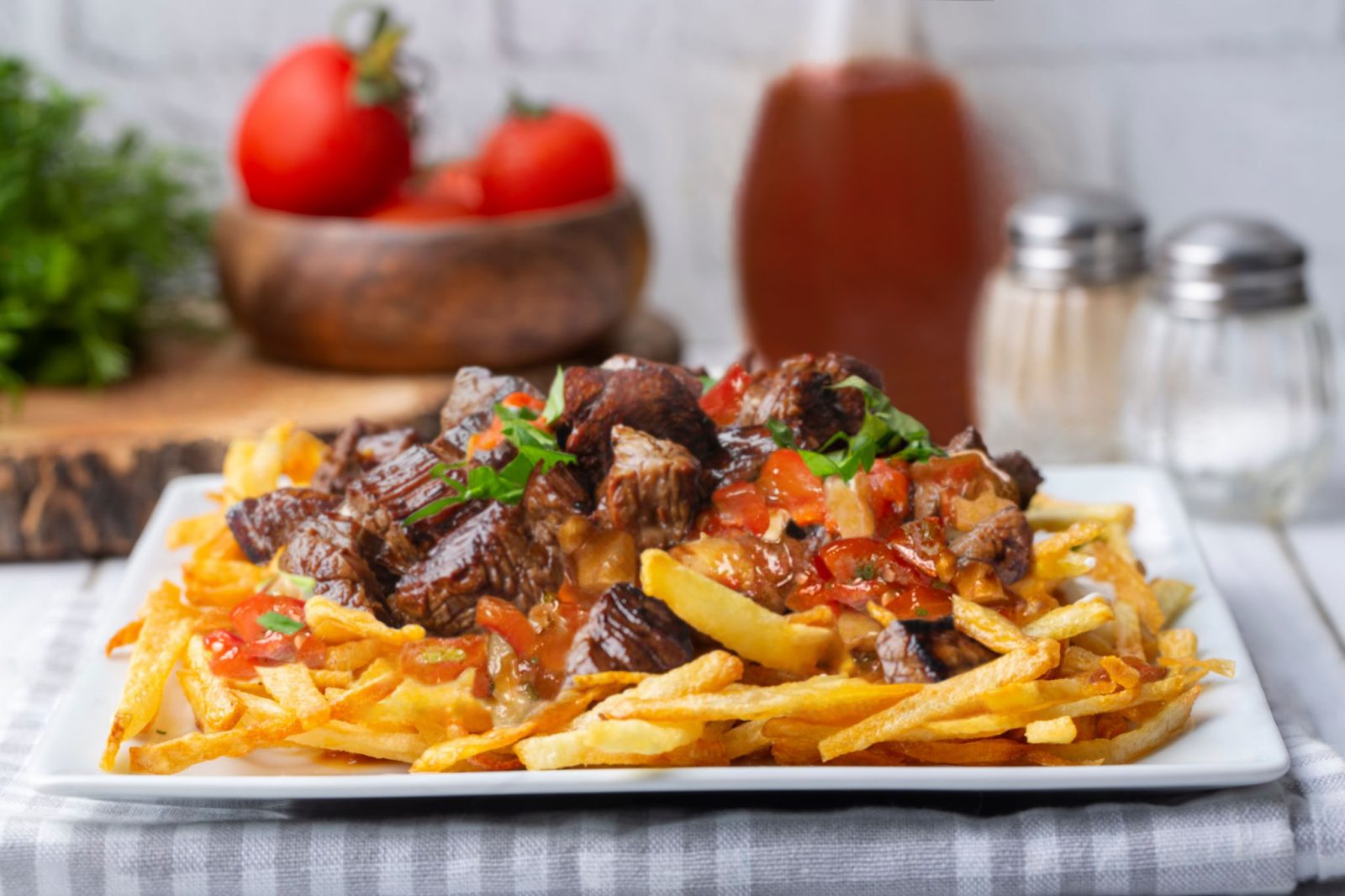 BBQ Steak and Fries Salad
