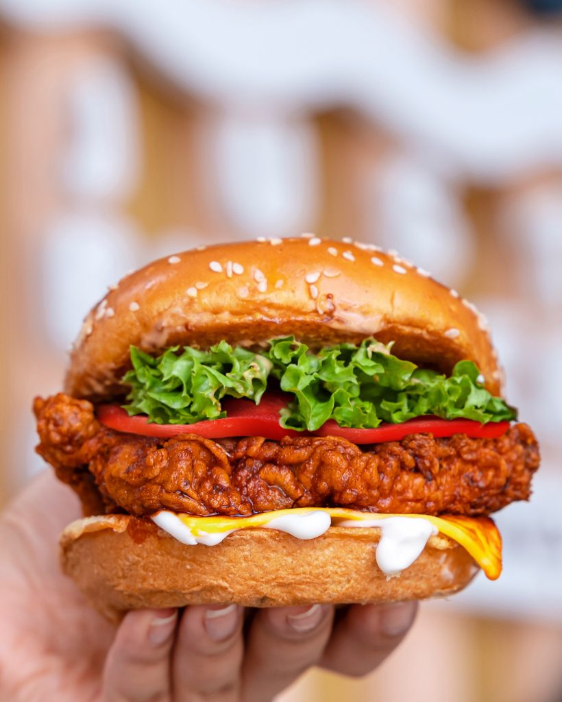 Crispy Hot Honey Chicken Tender Sandwich