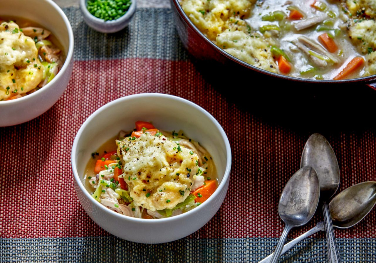 Roast Chicken & Herbed Dumpling Soup