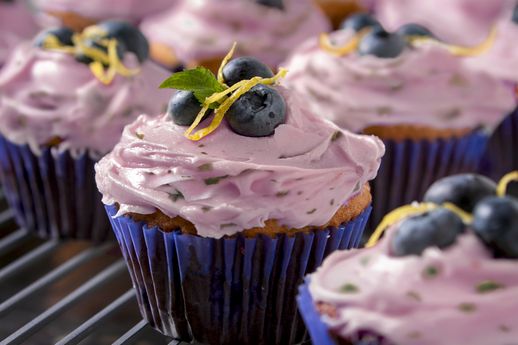 Lemon-Blueberry Basil Sunglow Butter Blend Frosting - Ventura Foods