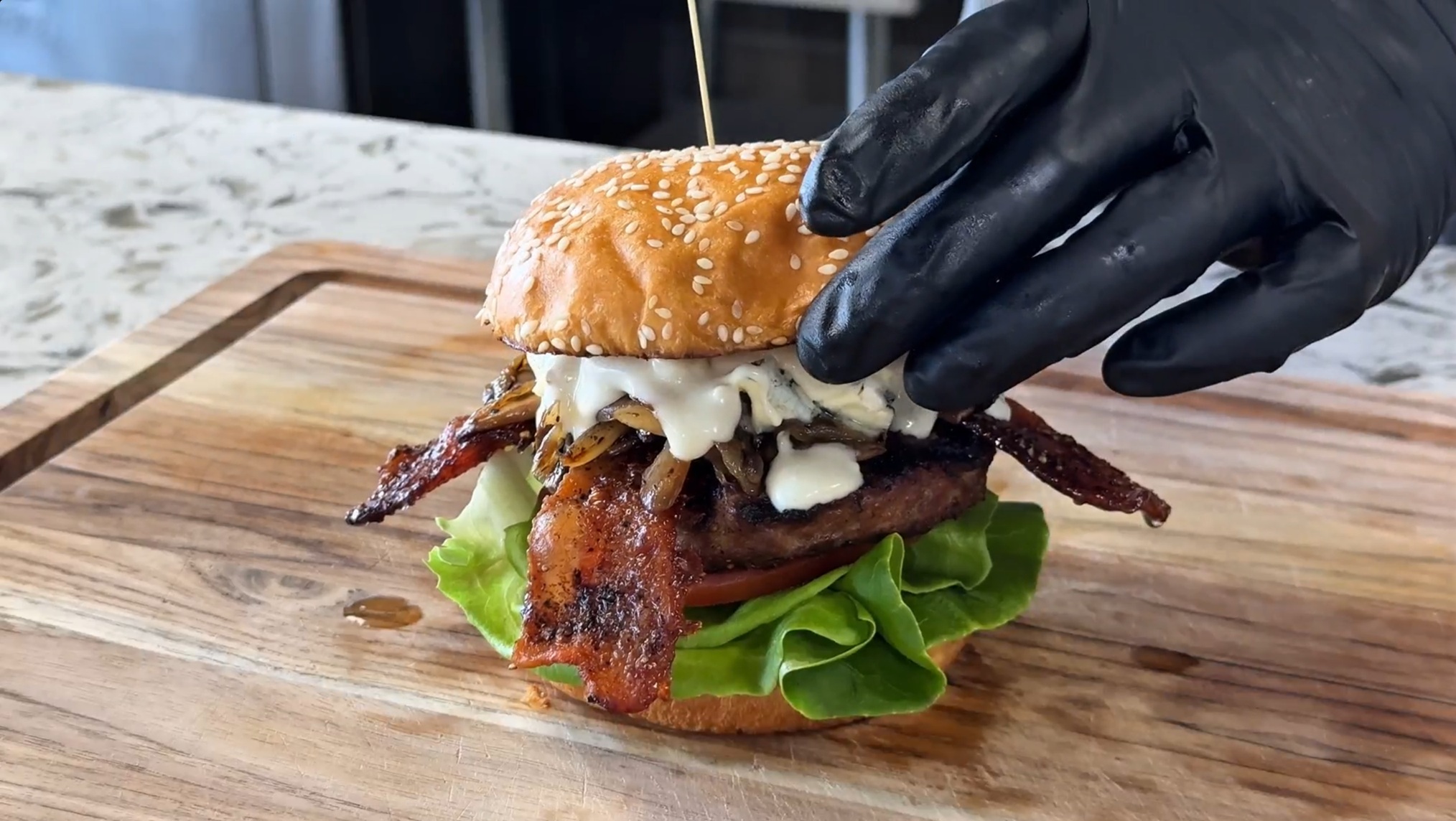 The Black and Blue Steak Burger