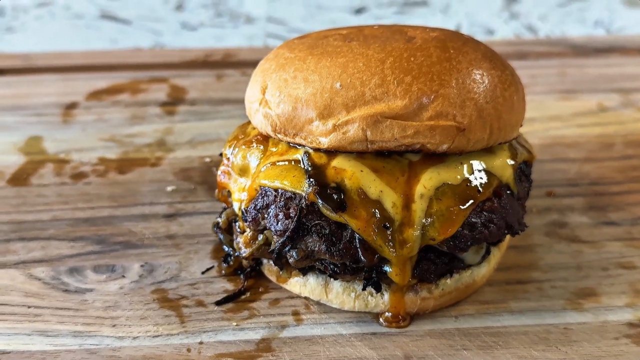Masala Style Smashed Burger