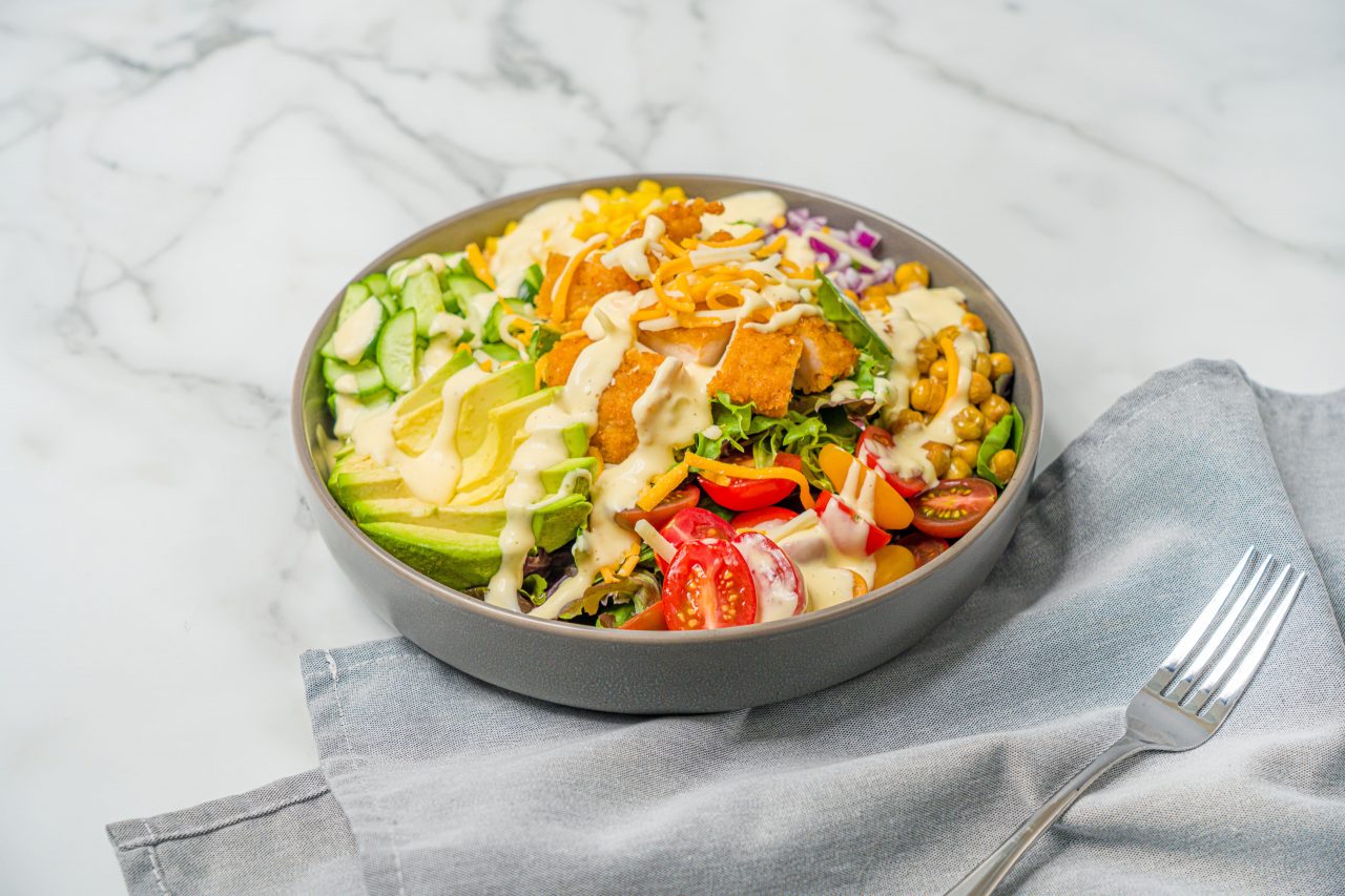 Crispy Chicken Chopped Salad