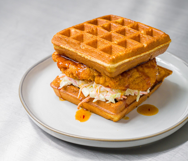 Chicken and Waffle Sandwich