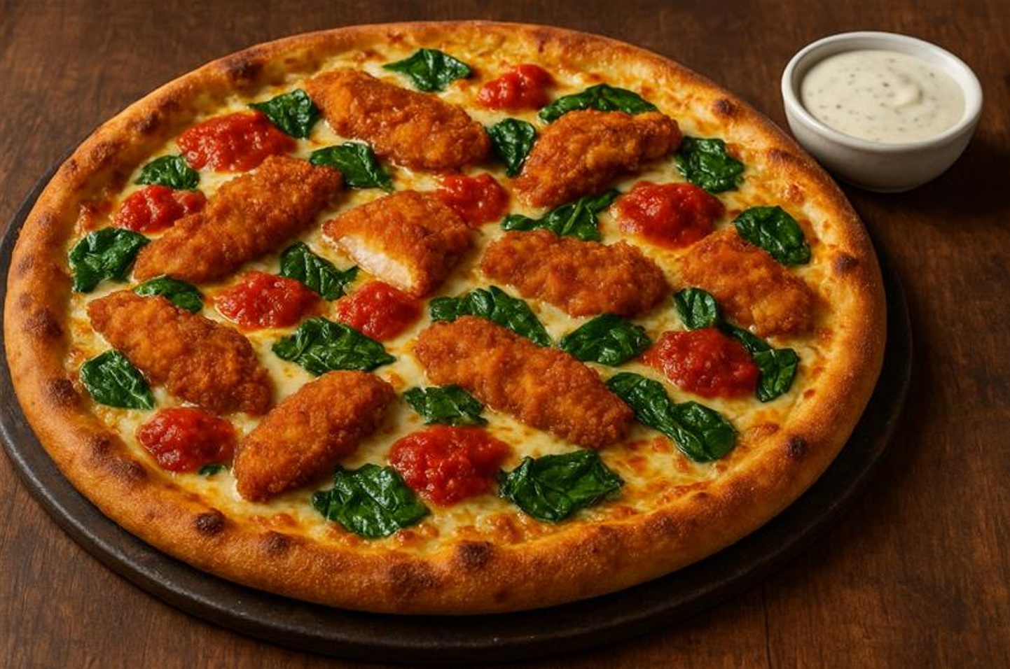 Spicy Chicken Parm Pizza