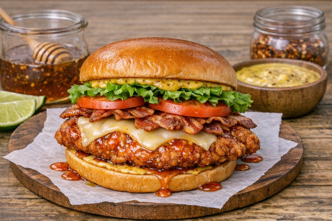 Hot Honey Mustard Chicken Sandwich