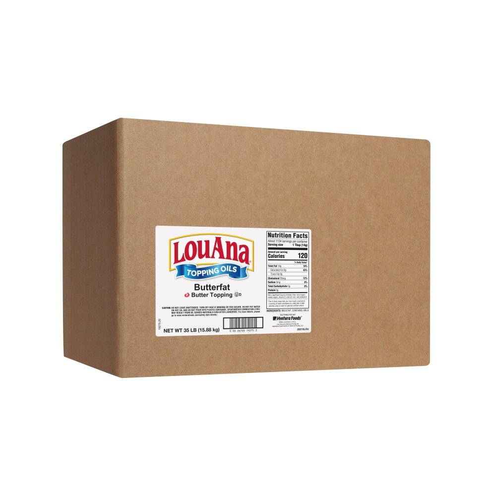 LouAna® Premium Buttery Topping 35 lb - Ventura Foods