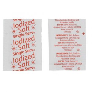 Single Serv Flat Salt Packets 3000 Count – 0.75 G