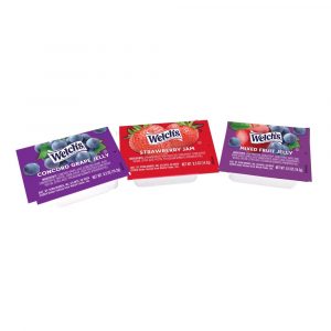 Welch’s Grape, Strawberry, Mixed Fruit Jelly/Jam Assortment Cups 200  Count – 0.5 Ounces