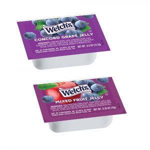 Welch’s Grape And Mixed Fruit Jelly Assortment Cups 200 Count – 0.5 Oz
