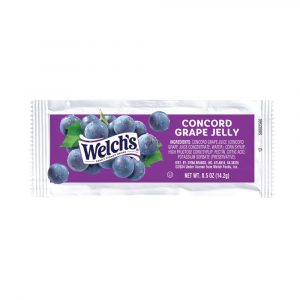 Welch’s Grape Jelly Pouches 200 Count – 0.5 Oz