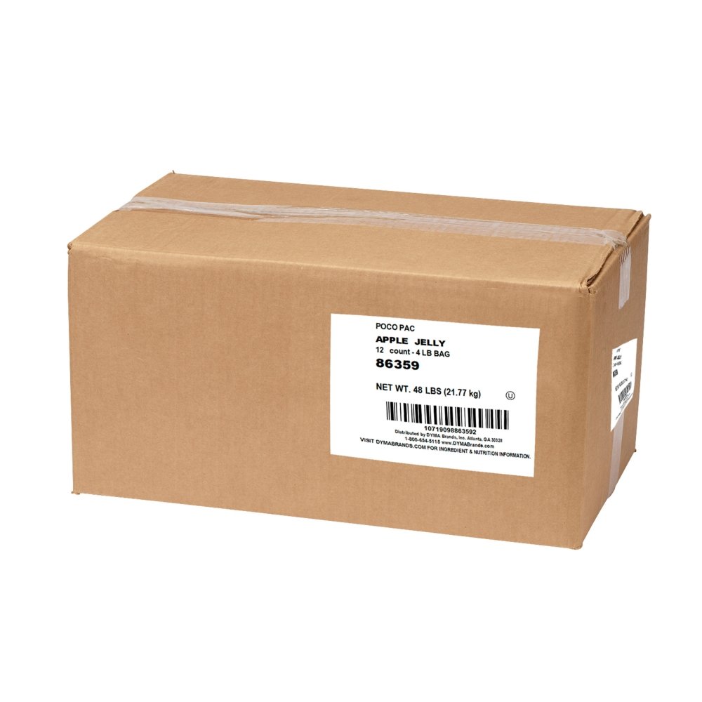 Poco Pac Apple Jelly Bag Bulk 12/4 Lb - Ventura Foods