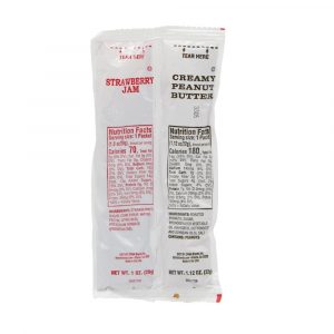 Poco Pac PB&J Pouch 1.12 Oz Peanut Butter, 1 Oz Strawberry Jam  12/24 Count – 2.12 Oz
