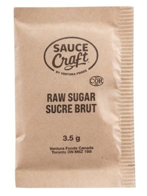 Sauce Craft™ Raw Sugar Single Serve Packet