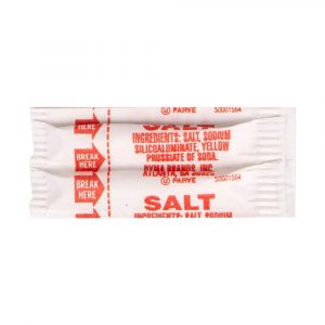 Packet Brand 2-Flute Non-Iodized Salt Packets 6M/.75 G