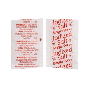 Single Serv Flat Salt Packets 3000/0.6 G