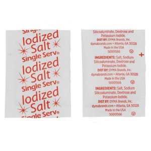 Single Serv Flat Salt Packets 3000 Count – 0.6 G, Poly Bag