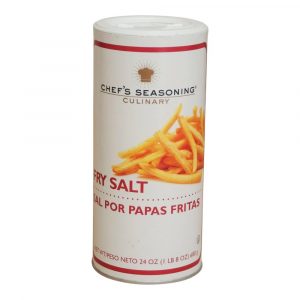 Chef’s Seasoning  Fry Salt Canister 12 Count/24 Oz