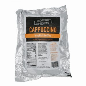 Coffee Shoppe™  English Toffee Cappuccino 6 Count – 2 Lb
