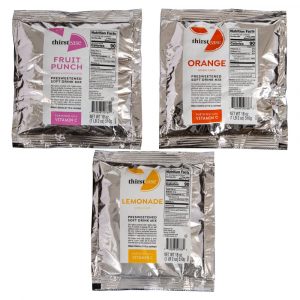 Thirst Ease Assorted Lemonade, Fruit Punch & Orange Drink Mix 12 Count – 18 Oz