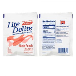 Lite Delite Sugar Free Blush Punch Drink Mix 12 Count – 2 Oz