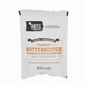 Chef’s Companion™  Sugar Free Instant Butterscotch Pudding Mix 12 Count – 5 Oz Packets.